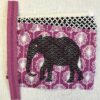 Zipper-Täschchen Elefantennähset