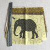 Kosmetiktäschchen Elefant grün/braun – Nähset