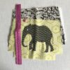 Kosmetiktäschchen Elefant grün/schwarz – Nähset