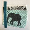 Zipper-Täschchen Elefantennähset