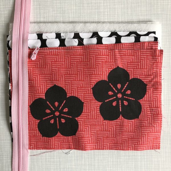 Nähset Sakura Zipper-Bag Reißverschlusstäschchen