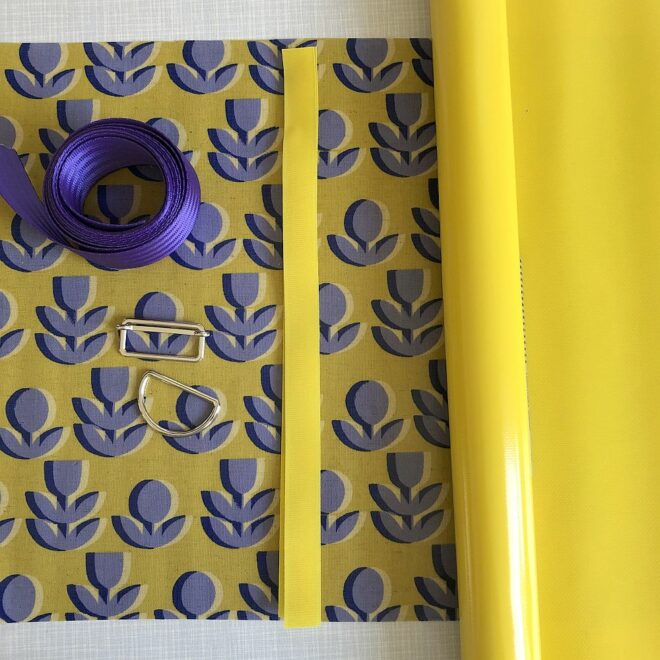 Nähset Planentasche Retroblumen