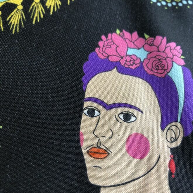 Patchworkstoff Alexander Henry FANTASTICO FRIDA schwarz – Bild 2