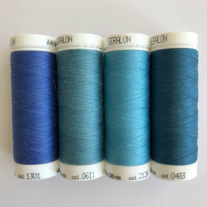 Nähgarn Amann Mettler blau
