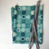 80 cm Nylon+Schrägband für STOFFBEUTEL KREISE BLAU SW