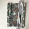 80 cm Nylon+Schrägband für STOFFBEUTEL BLUMEN GRAU