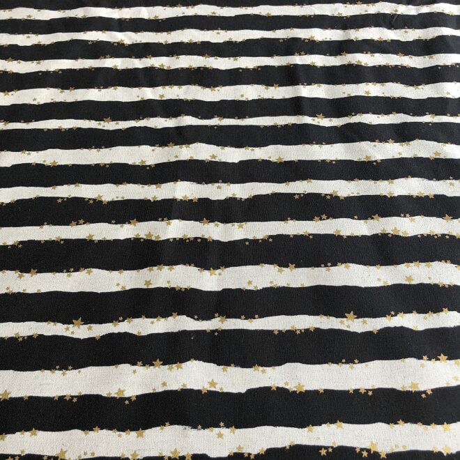 kokka Canvas STRIPES SCHWARZ – Bild 3