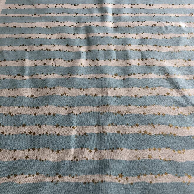 kokka Canvas STRIPES HELLBLAU – Bild 3
