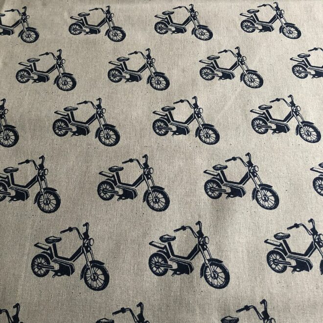 kokka Stoff Motorbike Mofa