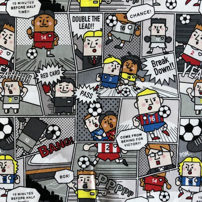 Fussball comic Stoff