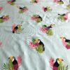 Turkanjersey mit Blumen