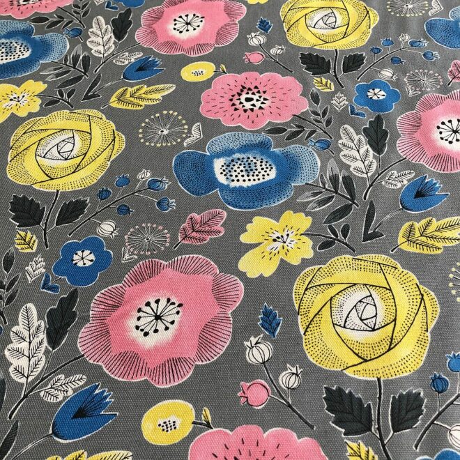 CANVAS mit BLUMEN grau – Bild 3