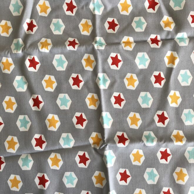 STERNENSTOFF grau ca. 50x140 cm