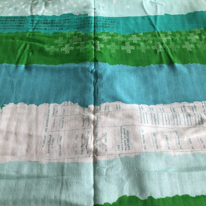 DOUBLE GAUZE STRIPES türkis ca. 200x110 cm