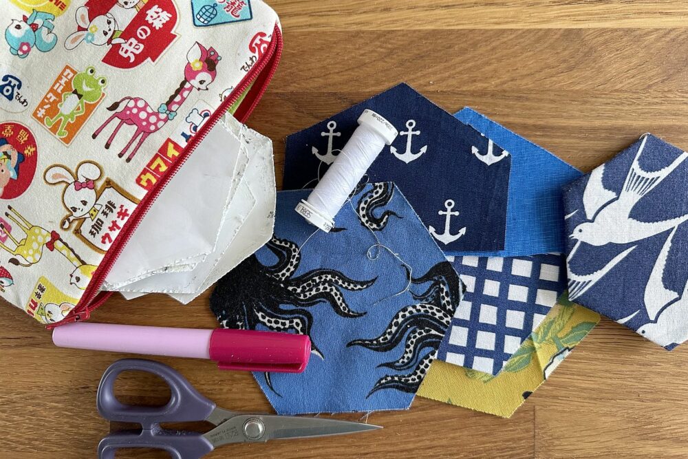 Patchwork mit Hexagons