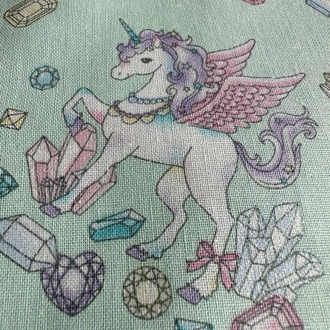 EINHORNSTOFF türkis – Bild 2