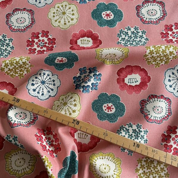 Canvas mit Blumen rosa