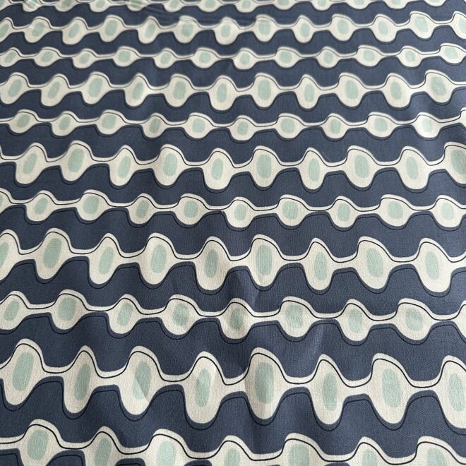 cotton & steel Stoff Meterware blau
