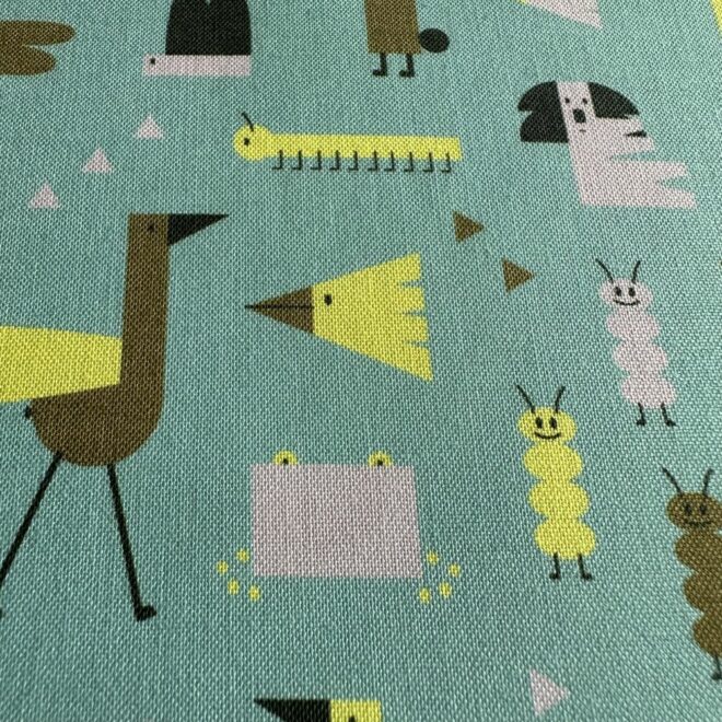 Stoff mit kleinen Tierchen, cute